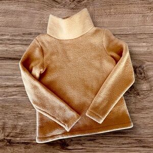 Dudley Stephens Greenpoint Turtleneck Camel Sherpa Fleece XS NWT